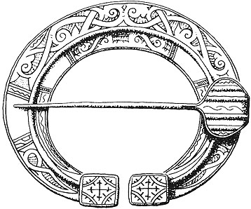 68. Подковообразная серебряная фибула, Хиттола, Карельская АССР.